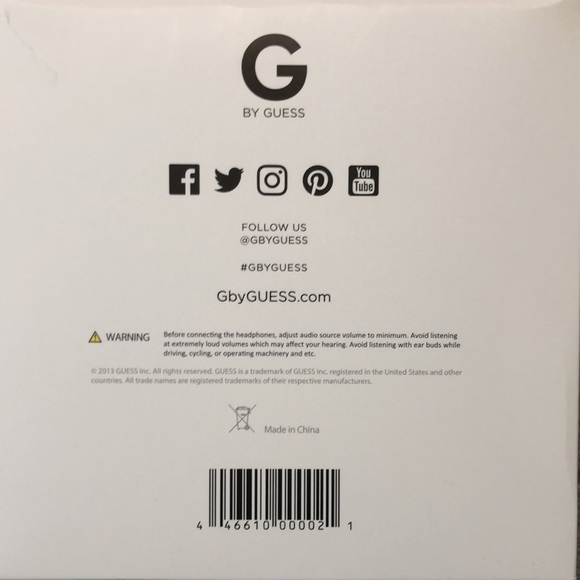 G by Guess headphones black on ear wired NWT headphones Guess - Picture 8 of 15